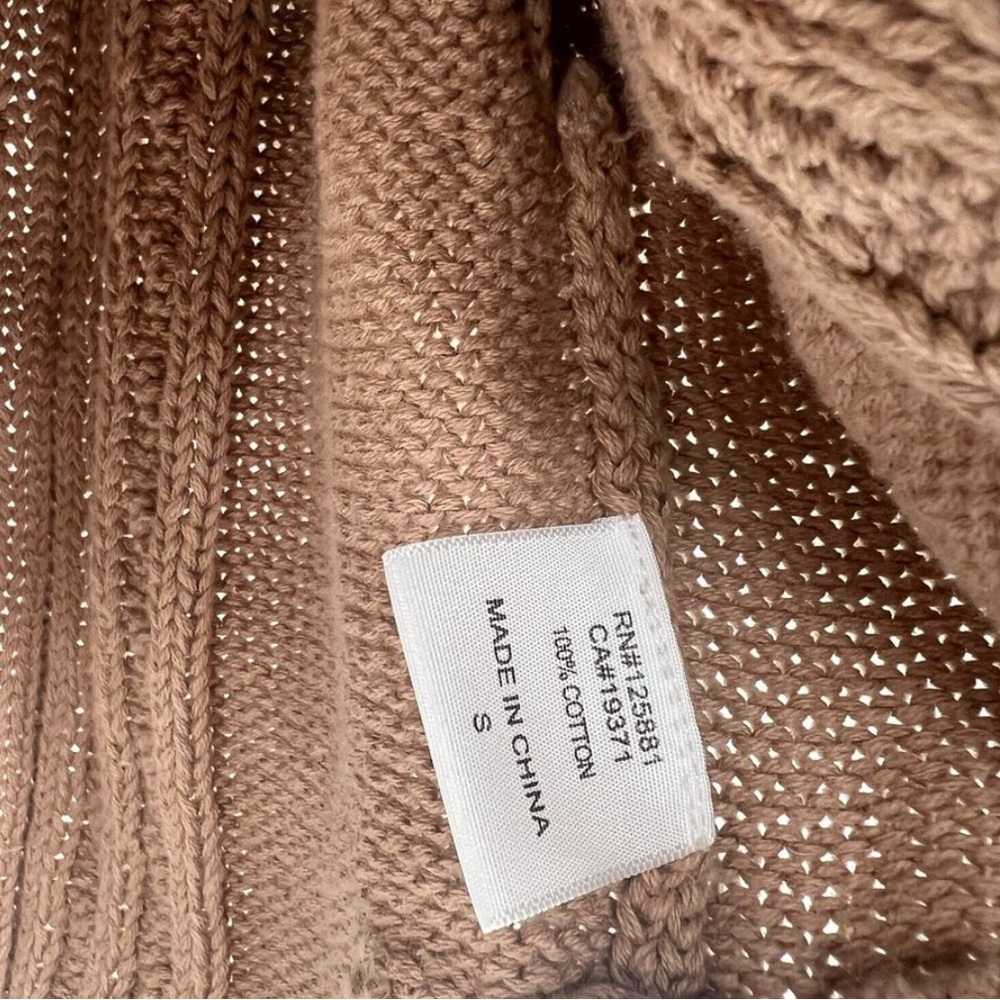 Brochu Walker Sweater Womens S Brown Cable Fisherman Knit Heritage Classic Basic - Picture 4 of 4
